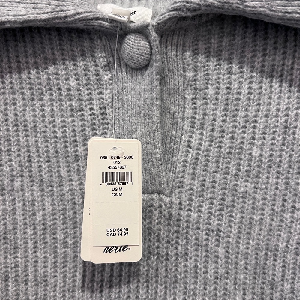 Aerie Classic Quarter Button Sweater - Picture 3 of 5